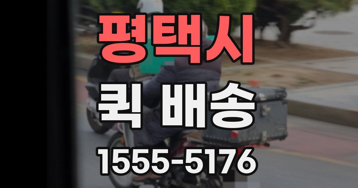 평택시 퀵 배송