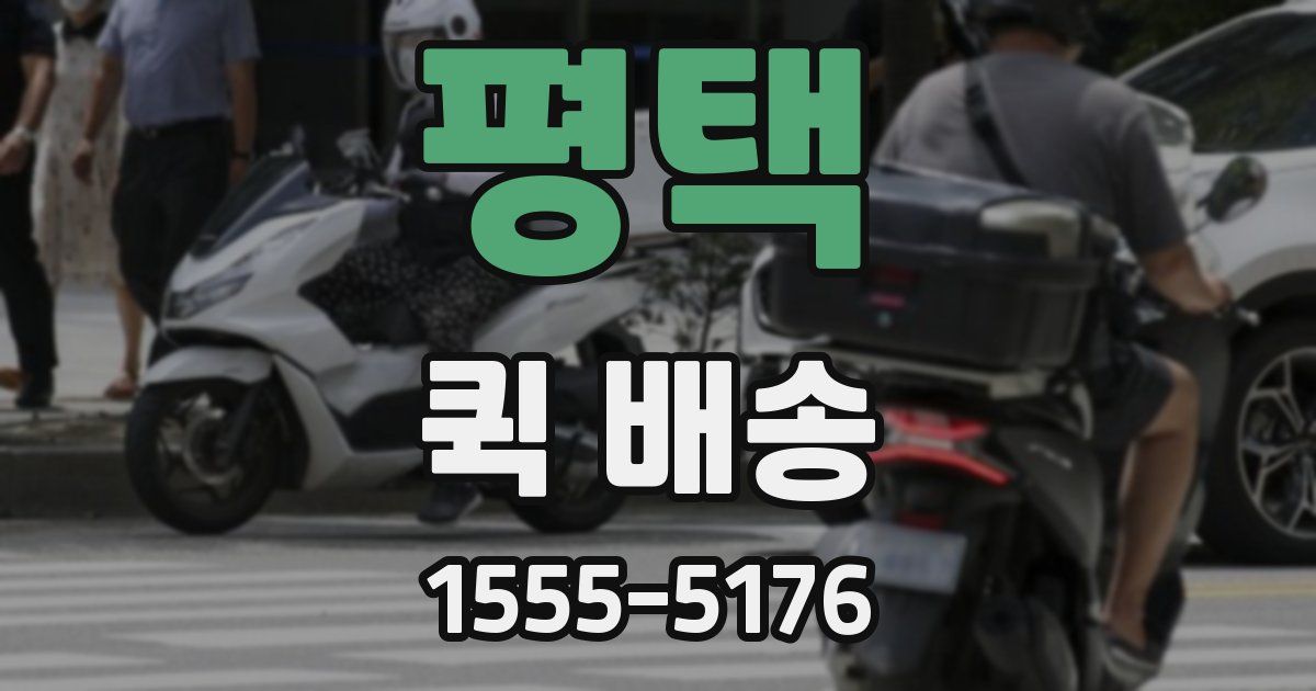 평택 퀵 배송