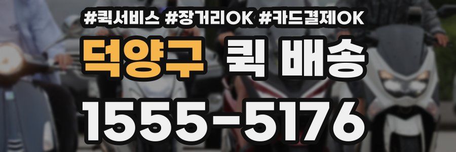 덕양구 퀵 배송