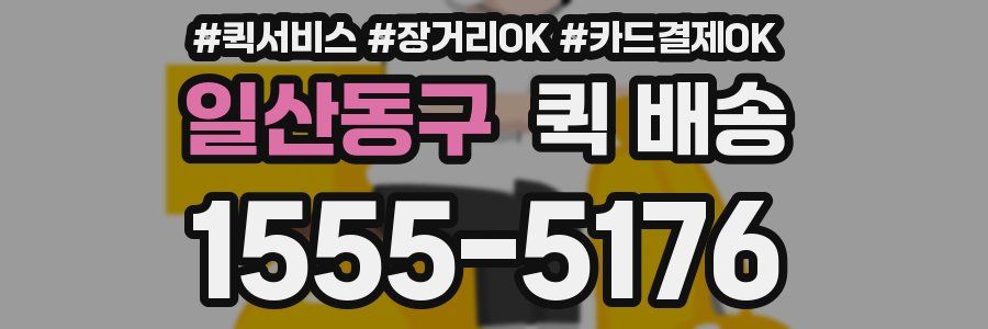 일산동구 퀵 배송