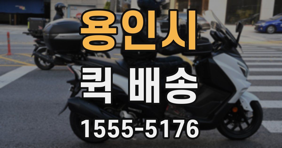 용인시 퀵 배송