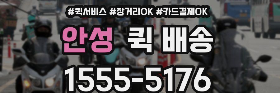 안성 퀵 배송