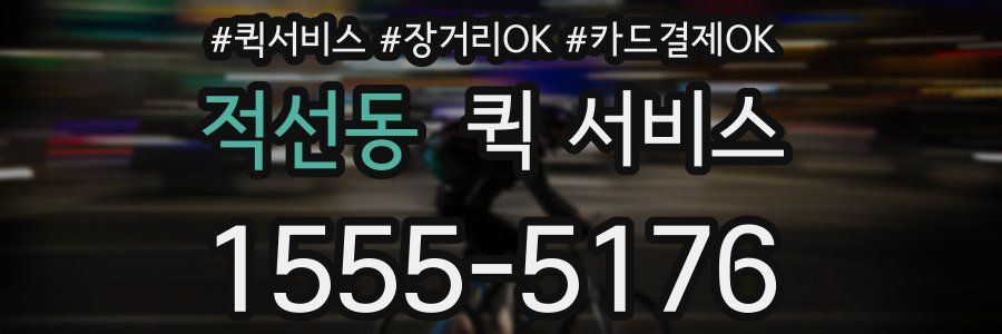적선동 퀵 서비스