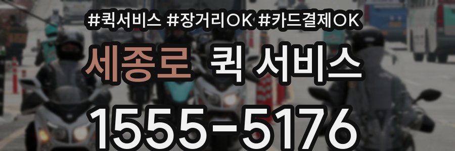 세종로 퀵 서비스