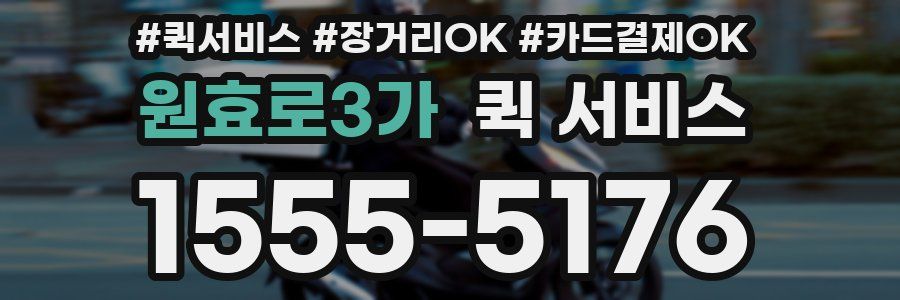 원효로3가 퀵 서비스