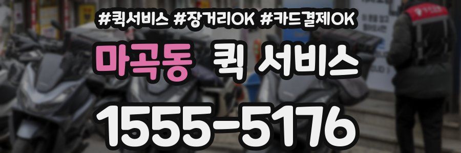 마곡동 퀵 서비스