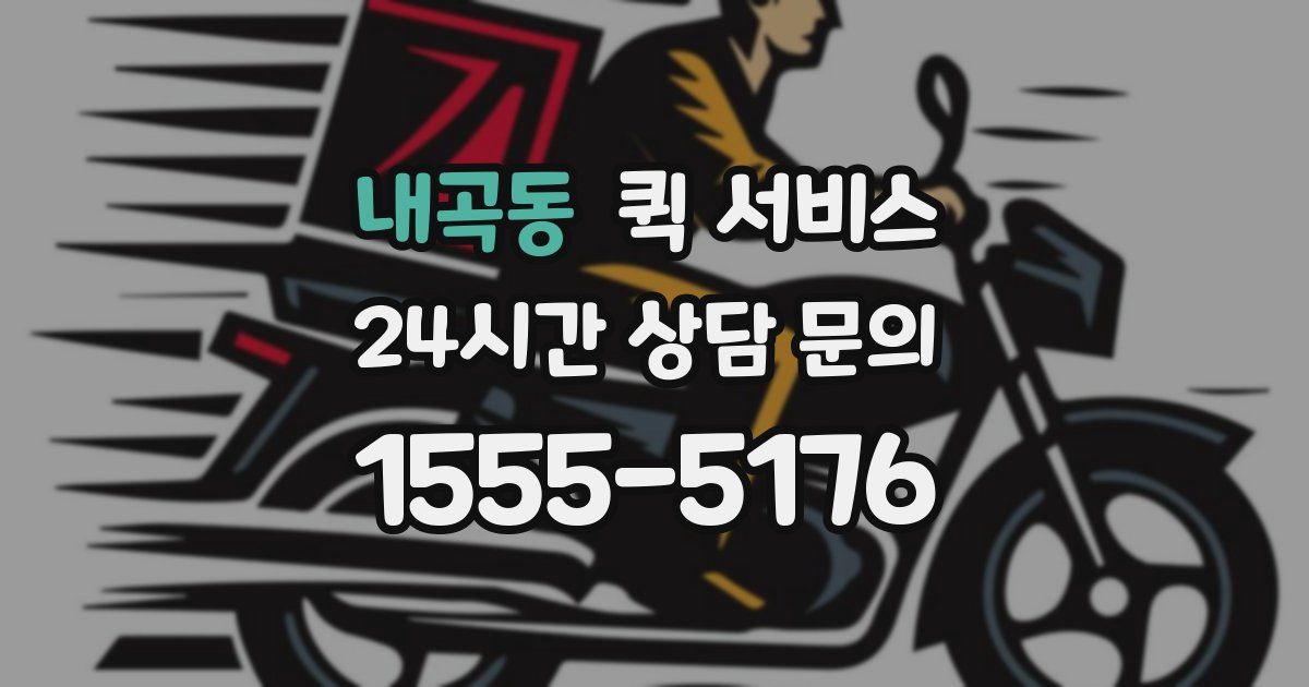 내곡동 퀵 서비스