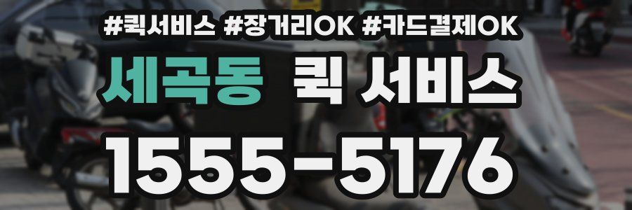 세곡동 퀵 서비스