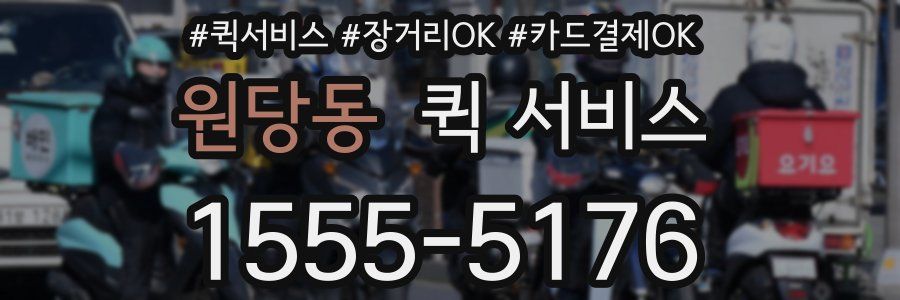 원당동 퀵 서비스