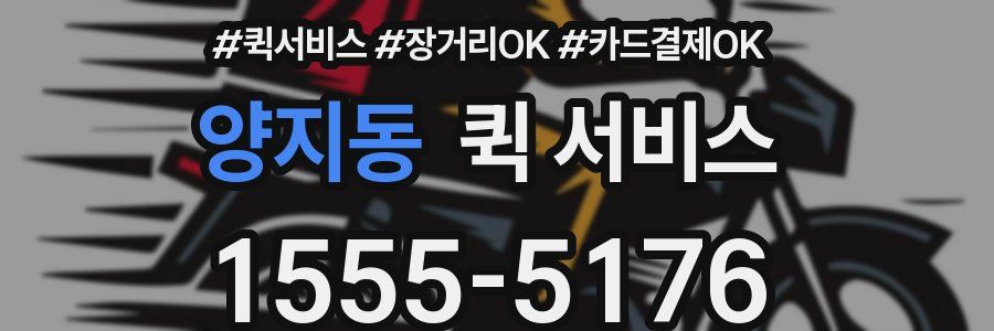 양지동 퀵 서비스