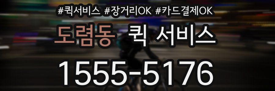 도렴동 퀵 서비스