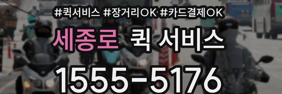 세종로 퀵 서비스