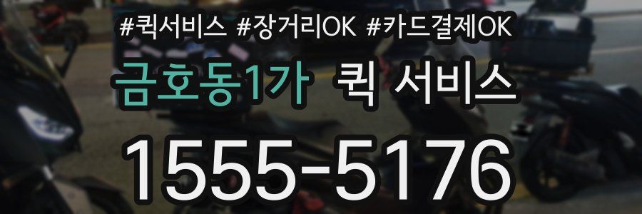 금호동1가 퀵 서비스