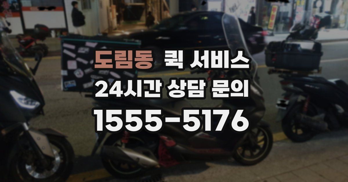 도림동 퀵 서비스