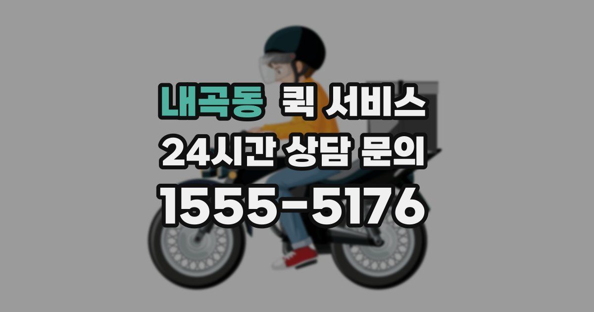 내곡동 퀵 서비스