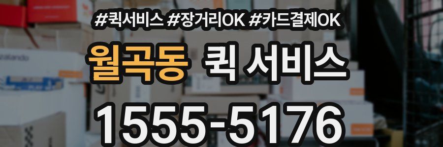 월곡동 퀵 서비스