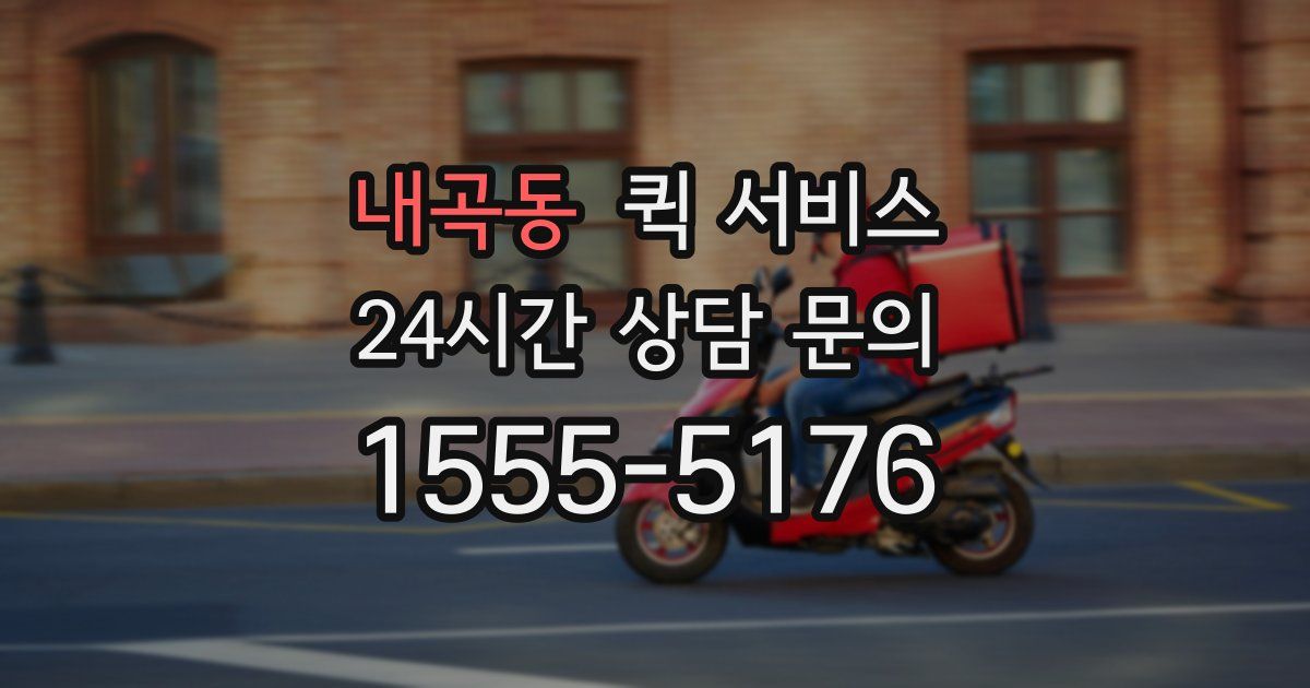 내곡동 퀵 서비스