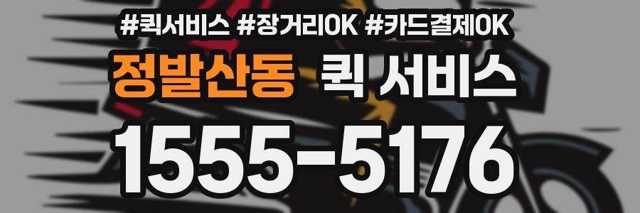 정발산동 퀵 서비스