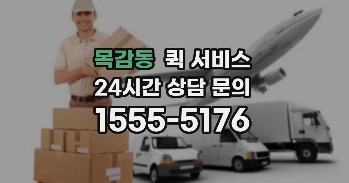 목감동 퀵 서비스