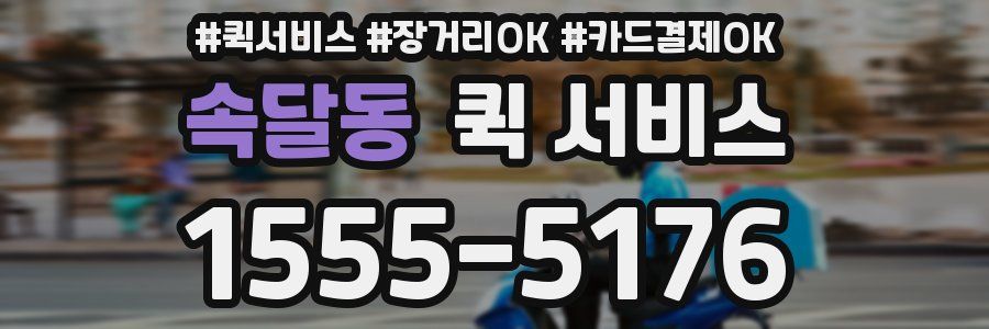 속달동 퀵 서비스