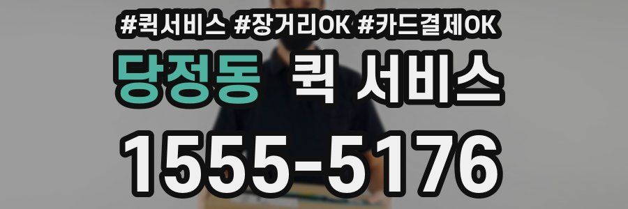 당정동 퀵 서비스