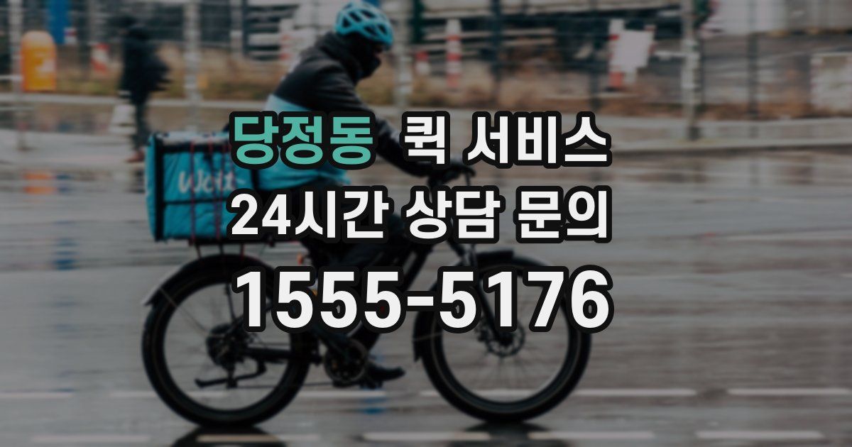 당정동 퀵 서비스