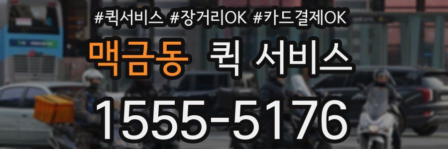 맥금동 퀵 서비스