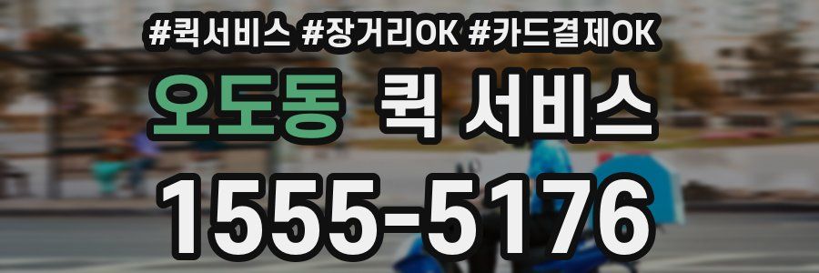 오도동 퀵 서비스