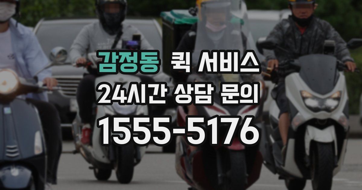 감정동 퀵 서비스
