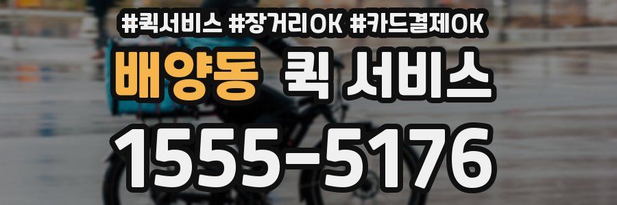 배양동 퀵 서비스
