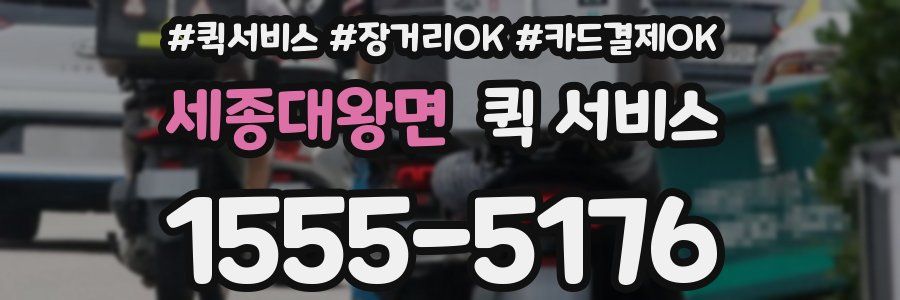 세종대왕면 퀵 서비스