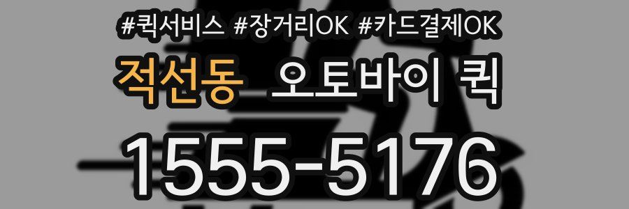 적선동 오토바이 퀵