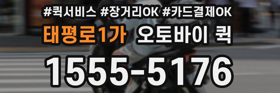 태평로1가 오토바이 퀵