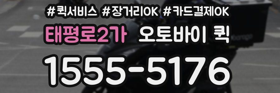 태평로2가 오토바이 퀵