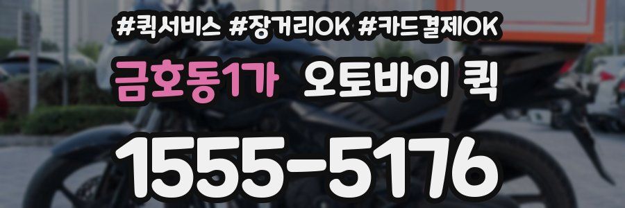 금호동1가 오토바이 퀵