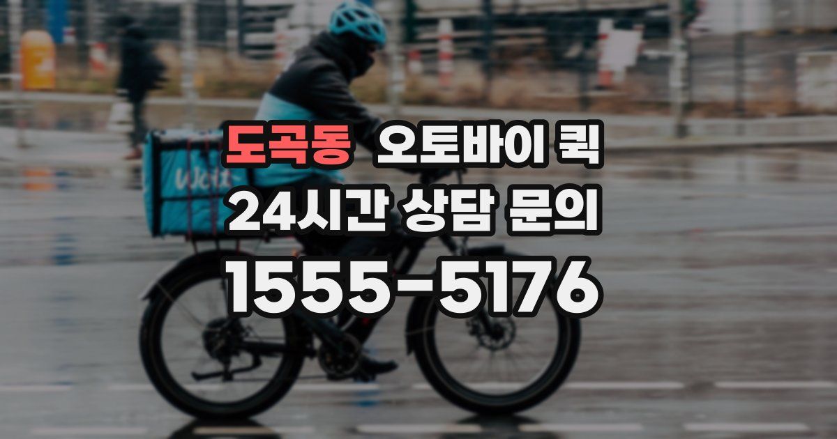 도곡동 오토바이 퀵