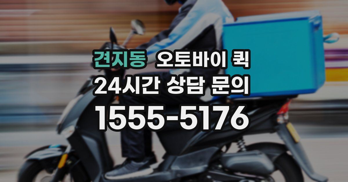 견지동 오토바이 퀵