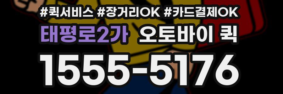 태평로2가 오토바이 퀵