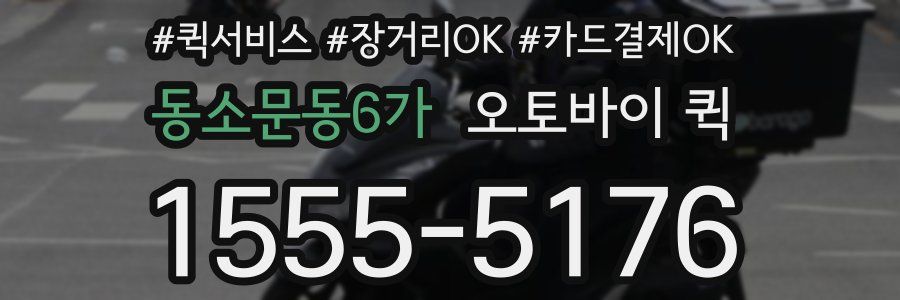 동소문동6가 오토바이 퀵