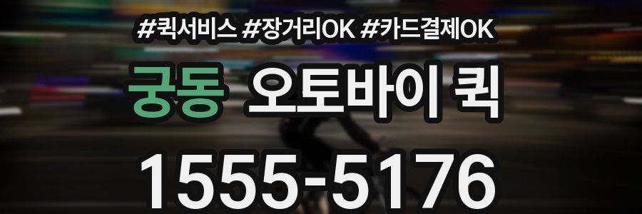 궁동 오토바이 퀵