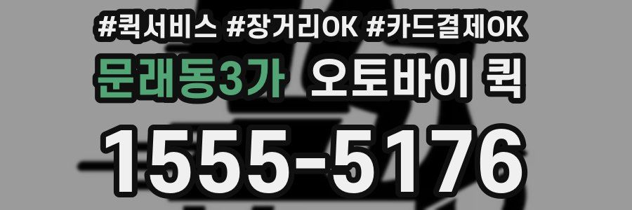 문래동3가 오토바이 퀵