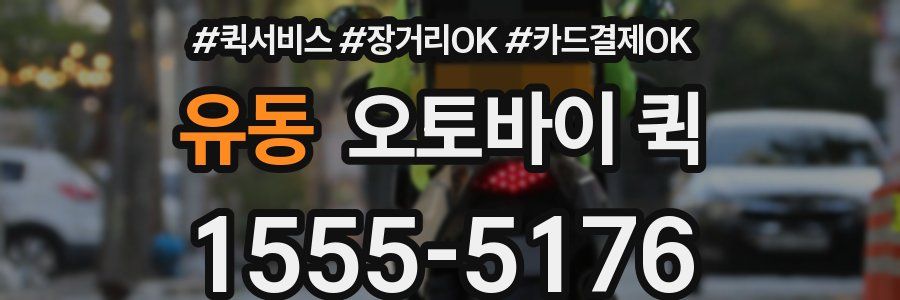 유동 오토바이 퀵