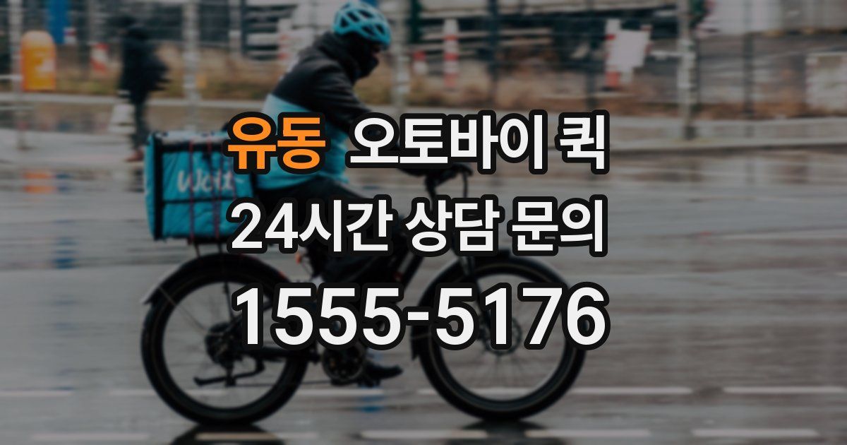 유동 오토바이 퀵