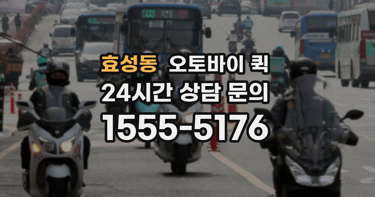 효성동 오토바이 퀵