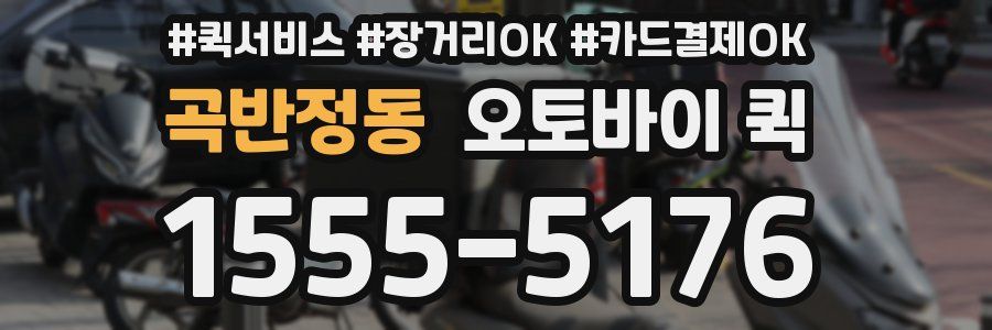 곡반정동 오토바이 퀵