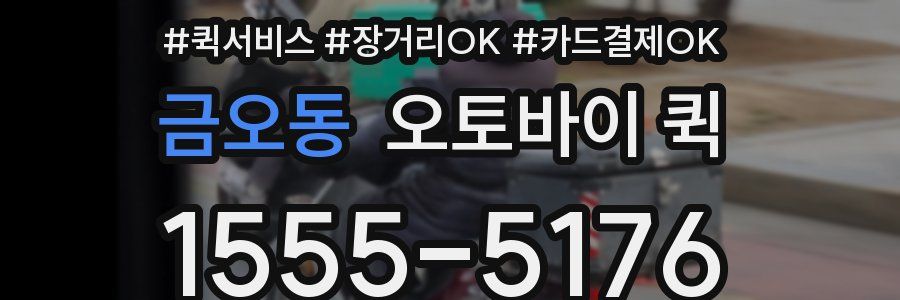 금오동 오토바이 퀵
