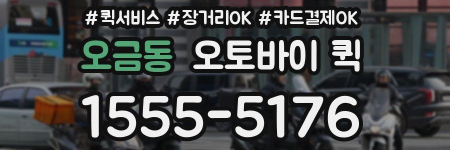 오금동 오토바이 퀵