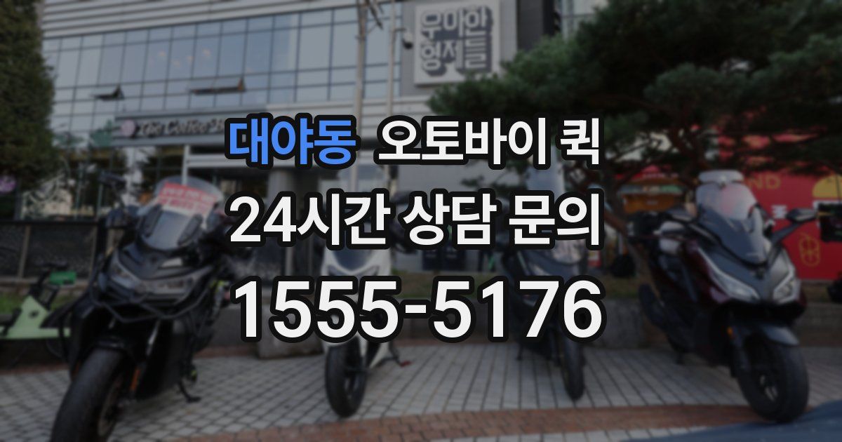 대야동 오토바이 퀵