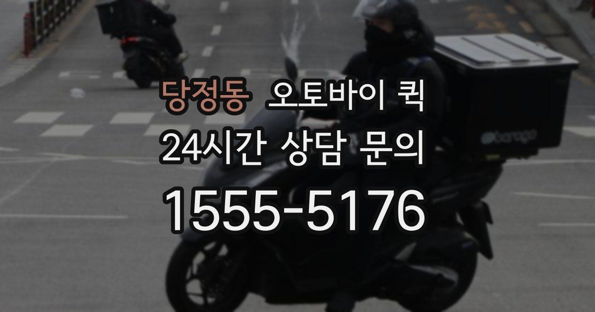 당정동 오토바이 퀵