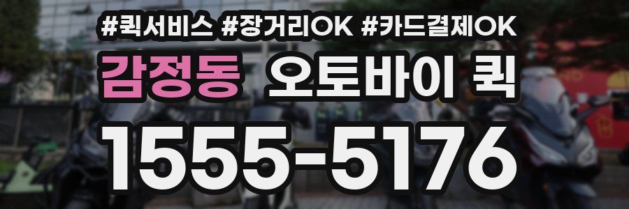 감정동 오토바이 퀵